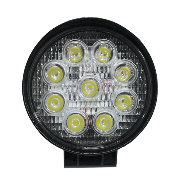 Προβολέας LED Εργασίας Στρογγυλός 27W 10-30V 3780lm 30° Αδιάβροχος IP65 Ψυχρό Λευκό 6000k GloboStar 30000