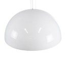 GloboStar® SERENIA WHITE 01273 Μοντέρνο Κρεμαστό Φωτιστικό Οροφής Μονόφωτο Λευκό Γύψινο Καμπάνα Φ90 x Y45cm