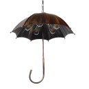 GloboStar® UMBRELLA 01406 Vintage Industrial Κρεμαστό Φωτιστικό Οροφής Πολύφωτο 5 x E27 Μαύρο Καφέ Σκουριά Μεταλλικό Φ58 x Υ60cm