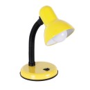 GloboStar® STUDENT YELLOW 01536 Μοντέρνο Επιτραπέζιο Φωτιστικό Γραφείου Μονόφωτο 1 x E27 Κίτρινο με Λευκό Μεταλλικό με Διακόπτη ΟN/OFF Καμπάνα Φ12 x Υ32cm