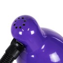 GloboStar® STUDENT PURPLE 01537 Μοντέρνο Επιτραπέζιο Φωτιστικό Γραφείου Μονόφωτο 1 x E27 Μωβ με Λευκό Μεταλλικό με Διακόπτη ΟN/OFF Καμπάνα Φ12 x Υ32cm