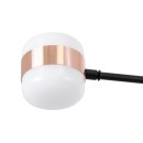 GloboStar® ORNATE 01553 Μοντέρνο Φωτιστικό Οροφής LED 104 Watt Πολύφωτο Μαύρο με Μπρονζέ και Χρυσές Λεπτομέρειες Μεταλλικό Λευκό Ημέρας 4500k Πλέγμα Φ63 x Y36-45cm