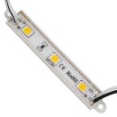 GloboStar® 73702 20 Τεμάχια x LED Modules 3 x SMD 5050 0.8W 70lm DC 12V Αδιάβροχο IP66 Θερμό Λευκό 3000K