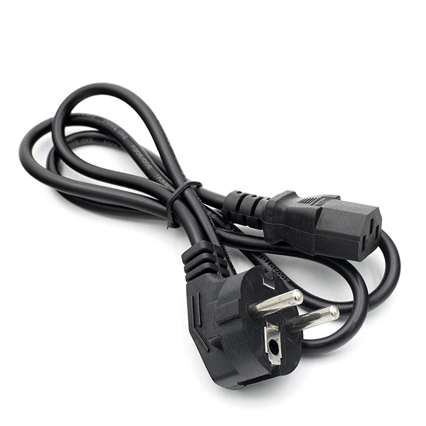 Ρευματολήπτης PC IEC-320-C13 3 Pin Μήκος 110cm Schuko EU Plug High Quality GloboStar 51193