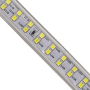 GloboStar® 70510 Wide Ταινία Διπλής Σειράς Epistar LED SMD 2835 1m 24W/m 180LED/m 3360lm/m 120° DC 230V Αδιάβροχη IP68 Ψυχρό Λευκό 6000K Dimmable