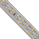 GloboStar® 70512 Wide Ταινία Διπλής Σειράς Epistar LED SMD 2835 1m 24W/m 180LED/m 3216lm/m 120° DC 230V Αδιάβροχη IP68 Θερμό Λευκό 3000K Dimmable