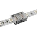 GloboStar® 70721 Ταχυσύνδεσμος Ένωσης IP20 - Strip To Strip Connector για Ένωση 2 x RGB Ταινίες LED Πλάτους 10mm