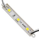 GloboStar® 73701 20 Τεμάχια x LED Modules 3 x SMD 5050 0.8W 80lm DC 12V Αδιάβροχο IP66 Ψυχρό Λευκό 6000K