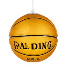 GloboStar® SPALDING NBA 00649 Μοντέρνο Κρεμαστό Παιδικό Φωτιστικό Οροφής Μονόφωτο 1 x E27 Πορτοκαλί Γυάλινο Φ25 x Υ25cm