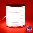 GloboStar® 70593 TUBE 360° Degree Neon Flex Epistar LED SMD 2835 1m 12W/m 120LED/m 1212lm/m 360° DC 230V Αδιάβροχη IP68 Κόκκινο Dimmable