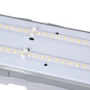 GloboStar® 60170 LED Γραμμικό Βιομηχανικό Φωτιστικό Tri-Proof 60cm 24W 2785lm 120° AC 220-240V Αδιάβροχο IP65 Μ60 x Π10.5 x Υ8cm Ψυχρό Λευκό 6000K - 3 Χρόνια Εγγύηση