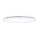 GloboStar® AVA 61017 Πλαφονιέρα Οροφής LED CCT 76W 8372lm 120° AC 220-240V - Εναλλαγή Φωτισμού μέσω Τηλεχειριστηρίου All In One Ψυχρό Λευκό 6000k+Φυσικό Λευκό 4500k+Θερμό Λευκό 2700k Dimmable Φ48cm - Λευκό - 3 Years Warranty