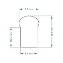 GloboStar® 70578 OVALE 120° Degree Neon Flex Epistar LED SMD 5050 1m 18W/m 60LED/m 1818lm/m 120° DC 230V Αδιάβροχη IP68 RGB Dimmable