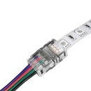 GloboStar® 70736 Εύκαμπτο Πλακέ Καλώδιο 1m RGB 4 x 0.25mm²