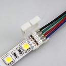 GloboStar® 70736 Εύκαμπτο Πλακέ Καλώδιο 1m RGB 4 x 0.25mm²