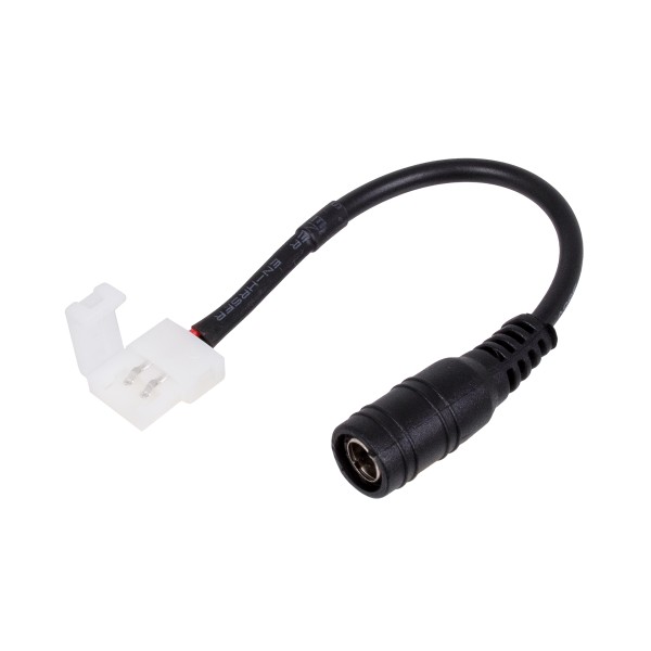 GloboStar® 70739 Ταχυσύνδεσμος Τροφοδοσίας IP20 - Strip To Power Connector 5.5*2.1 για Ένωση 1 x Μονόχρωμη Ταινία LED Πλάτους 8mm