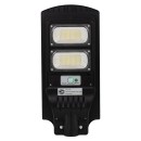 GloboStar® 71551 Αυτόνομο Ηλιακό Φωτιστικό Δρόμου Street Light LED SMD 100W 8000lm με Ενσωματωμένη Μπαταρία Li-ion 5500mAh - Φωτοβολταϊκό Πάνελ με Αισθητήρα Ημέρας-Νύχτας PIR Αισθητήρα Κίνησης Αδιάβροχο IP65 Ψυχρό Λευκό 6000K