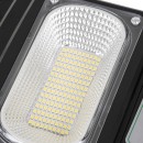 GloboStar® 71551 Αυτόνομο Ηλιακό Φωτιστικό Δρόμου Street Light LED SMD 100W 8000lm με Ενσωματωμένη Μπαταρία Li-ion 5500mAh - Φωτοβολταϊκό Πάνελ με Αισθητήρα Ημέρας-Νύχτας PIR Αισθητήρα Κίνησης Αδιάβροχο IP65 Ψυχρό Λευκό 6000K