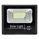 GloboStar® 71555 Αυτόνομος Ηλιακός Προβολέας LED SMD 40W 3200lm με Ενσωματωμένη Μπαταρία 5000mAh - Φωτοβολταϊκό Πάνελ με Αισθητήρα Ημέρας-Νύχτας και Ασύρματο Χειριστήριο RF 2.4Ghz Αδιάβροχος IP66 Ψυχρό Λευκό 6000K