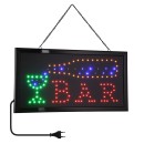 GloboStar® 75689 Φωτιστικό Ταμπέλα LED Σήμανσης BAR με Πρίζα AC 230V Μ48xΠ25xΥ2cm