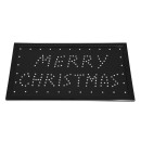 GloboStar® 75695 Φωτιστικό Ταμπέλα LED Σήμανσης MERRY CHRISTMAS με Πρίζα AC 230V Μ48xΠ25xΥ2cm