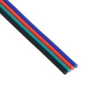 GloboStar® 70736 Εύκαμπτο Πλακέ Καλώδιο 1m RGB 4 x 0.25mm²