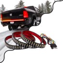 GloboStar® 85330 Car Backlit LED Strip Εύκαμπτη Ταινία 150cm Σήμανσης DRL Αυτοκινήτου 6 Προγραμμάτων Φωτισμού LED SMD 2835 80W DC 12V Αδιάβροχη IP68 Πορτοκαλί - Κόκκινο - Ψυχρό Λευκό 6000K