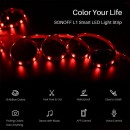 GloboStar® 80024 SONOFF L1-5M-EU-GR-R2 - Wi-Fi Smart RGB LED Light Strip SET 5M Waterproof IP65