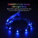 GloboStar® 80025 SONOFF L1-5050RGB-GR-5M-R2 - Smart RGB LED Light Strip Extension 5M Waterproof IP65