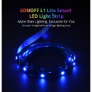 GloboStar® 80026 SONOFF L2-LITE-5M-EU-GR-R2 - Wi-Fi Smart RGB LED Light Strip SET 5M