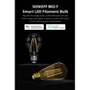 GloboStar® 80027 SONOFF B02-F-A60-R2 - Wi-Fi Smart LED Filament Bulb E27 A60 7W 806lm AC 220-240V CCT Change from 2200K to 6500K Dimmable