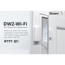 GloboStar® 80032 SONOFF DW2-R2 - Wi-Fi Wireless Door/Window Security Sensor