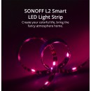 GloboStar® 80061 SONOFF L2 - Wi-Fi Smart RGB LED Light Strip Waterpoof IP65 - SET 5M