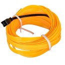 GloboStar® 82208 TUBE 360° Degree Διακοσμητική EL-Wire Neon Αυτοκινήτου Κορδόνι ΣΕΤ 3m 1W/3m 30lm/m 360° DC 12V με Βύσμα Αναπτήρα Αυτοκινήτου Αδιάβροχη IP68 Κίτρινο