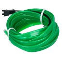 GloboStar® 82209 TUBE 360° Degree Διακοσμητική EL-Wire Neon Αυτοκινήτου Κορδόνι ΣΕΤ 3m 1W/3m 30lm/m 360° DC 12V με Βύσμα Αναπτήρα Αυτοκινήτου Αδιάβροχη IP68 Πράσινο