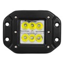 GloboStar® 85441 PRO Series Χωνευτός Προβολέας Εργασίας - Working Light για Αυτοκίνητα & Φορτηγά LED CREE XBD 24W 2400lm DC 10-30V Αδιάβροχο IP65 Ψυχρό Λευκό 6000K