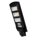 GloboStar® 71552 Αυτόνομο Ηλιακό Φωτιστικό Δρόμου Street Light LED SMD 150W 12000lm με Ενσωματωμένη Μπαταρία Li-ion 9000mAh - Φωτοβολταϊκό Πάνελ με Αισθητήρα Ημέρας-Νύχτας PIR Αισθητήρα Κίνησης Αδιάβροχο IP65 Ψυχρό Λευκό 6000K