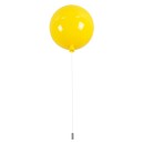 GloboStar® BALLOON 00651 Μοντέρνο Παιδικό Φωτιστικό Οροφής Μονόφωτο Κίτρινο Πλαστικό Μπάλα Φ30 x Υ33cm