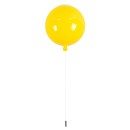 GloboStar® BALLOON 00651 Μοντέρνο Παιδικό Φωτιστικό Οροφής Μονόφωτο Κίτρινο Πλαστικό Μπάλα Φ30 x Υ33cm