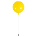 GloboStar® BALLOON 00651 Μοντέρνο Παιδικό Φωτιστικό Οροφής Μονόφωτο Κίτρινο Πλαστικό Μπάλα Φ30 x Υ33cm