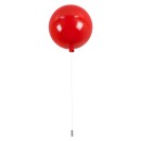 GloboStar® BALLOON 00652 Μοντέρνο Παιδικό Φωτιστικό Οροφής Μονόφωτο Κόκκινο Πλαστικό Μπάλα Φ30 x Υ33cm