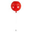 GloboStar® BALLOON 00652 Μοντέρνο Παιδικό Φωτιστικό Οροφής Μονόφωτο Κόκκινο Πλαστικό Μπάλα Φ30 x Υ33cm