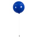 GloboStar® BALLOON 00654 Μοντέρνο Παιδικό Φωτιστικό Οροφής Μονόφωτο Μπλε Πλαστικό Μπάλα Φ30 x Υ33cm