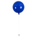 GloboStar® BALLOON 00654 Μοντέρνο Παιδικό Φωτιστικό Οροφής Μονόφωτο Μπλε Πλαστικό Μπάλα Φ30 x Υ33cm