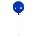 GloboStar® BALLOON 00654 Μοντέρνο Παιδικό Φωτιστικό Οροφής Μονόφωτο Μπλε Πλαστικό Μπάλα Φ30 x Υ33cm