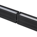 GloboStar® OFFICE 61025-P Γραμμικό Κρεμαστό Φωτιστικό Linear LED 18W 2170lm 120° AC 220-240V Μ120 x Π2 x Υ4cm Θερμό Λευκό 2700K - Μαύρο - 3 Years Warranty