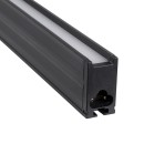 GloboStar® OFFICE 61025-P Γραμμικό Κρεμαστό Φωτιστικό Linear LED 18W 2170lm 120° AC 220-240V Μ120 x Π2 x Υ4cm Θερμό Λευκό 2700K - Μαύρο - 3 Years Warranty