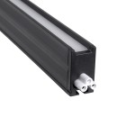 GloboStar® OFFICE 61025-P Γραμμικό Κρεμαστό Φωτιστικό Linear LED 18W 2170lm 120° AC 220-240V Μ120 x Π2 x Υ4cm Θερμό Λευκό 2700K - Μαύρο - 3 Years Warranty