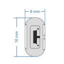 GloboStar® 70492 DOUBLE-SIDED 120°+120° Degree Neon Flex Epistar LED SMD 2835 1m 12W/m 120LED/m 1248lm/m 120°+120° DC 230V Αδιάβροχη IP68 Θερμό Λευκό 3000K Dimmable