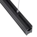 GloboStar® OFFICE 61024-P Γραμμικό Κρεμαστό Φωτιστικό Linear LED 18W 2200lm 120° AC 220-240V Μ120 x Π2 x Υ4cm Φυσικό Λευκό 4500K - Μαύρο - 3 Years Warranty